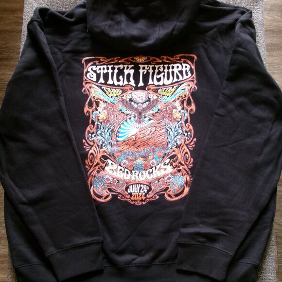 Stick Figure Red Rocks 2024 Concert Sweater Hoodie Mens L/S Sz XL - New - Picture 3 of 8